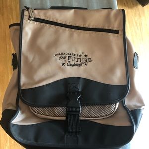 Longaberger professional backpack or handle bag.